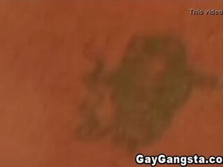Homo gangsta geniet anaal neuken